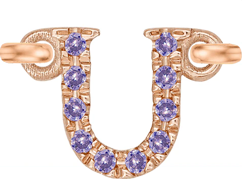 Rose Gold, Lilac Sapphire Letter - Image 23
