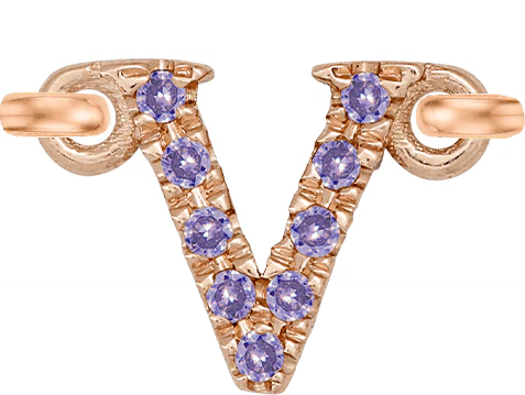 Rose Gold, Lilac Sapphire Letter - Image 24
