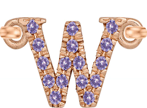 Rose Gold, Lilac Sapphire Letter - Image 25