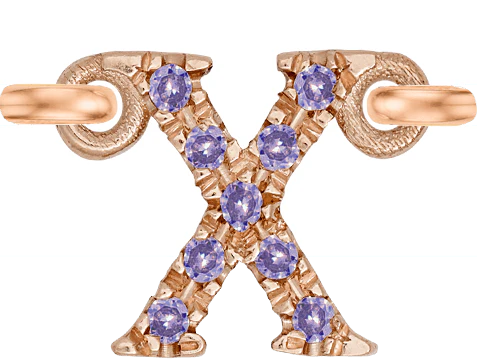 Rose Gold, Lilac Sapphire Letter - Image 26