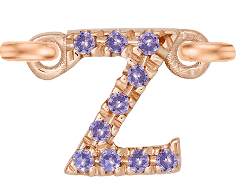 Rose Gold, Lilac Sapphire Letter - Image 28