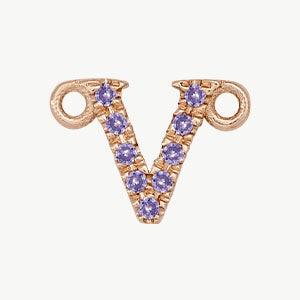 Rose Gold, Lilac Sapphire Letter - Image 50