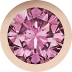 Rose Gold, Pink Sapphire Letter - Image 2