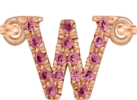 Rose Gold, Pink Sapphire Letter - Image 25