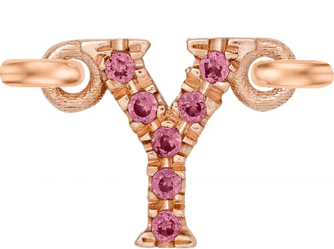 Rose Gold, Pink Sapphire Letter - Image 27