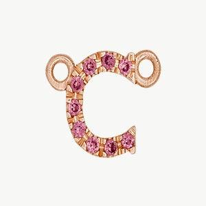 Rose Gold, Pink Sapphire Letter - Image 31