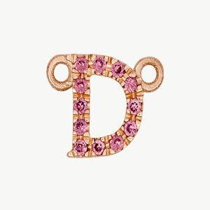 Rose Gold, Pink Sapphire Letter - Image 32