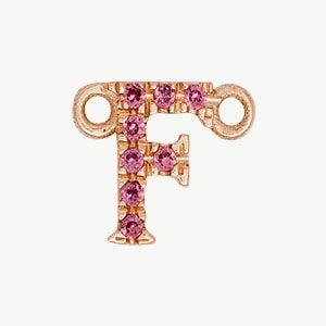 Rose Gold, Pink Sapphire Letter - Image 34