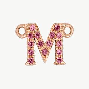 Rose Gold, Pink Sapphire Letter - Image 41