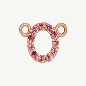 Rose Gold, Pink Sapphire Letter - Image 43