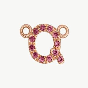 Rose Gold, Pink Sapphire Letter - Image 45