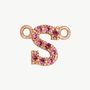 Rose Gold, Pink Sapphire Letter - Image 47