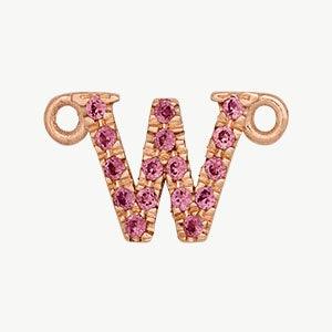 Rose Gold, Pink Sapphire Letter - Image 51