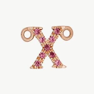 Rose Gold, Pink Sapphire Letter - Image 52