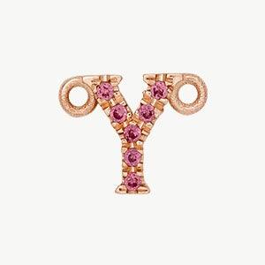 Rose Gold, Pink Sapphire Letter - Image 53
