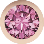 Rose Gold, Pink Sapphire Charm Bead - Image 2