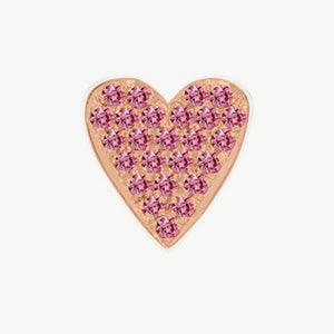 Rose Gold, Pink Sapphire Charm Bead - Image 8