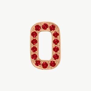 Rose Gold, Ruby Number Bead - Image 13