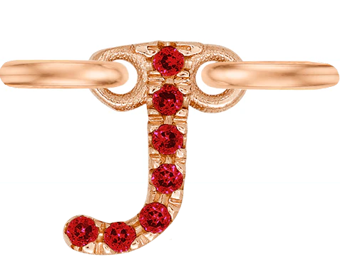 Rose Gold, Ruby Letter - Image 12