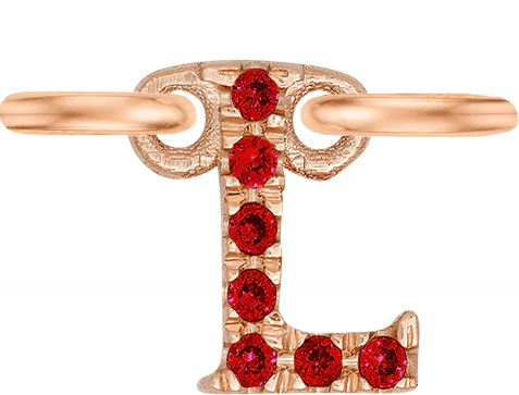 Rose Gold, Ruby Letter - Image 14