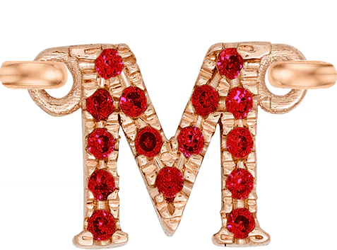 Rose Gold, Ruby Letter - Image 15