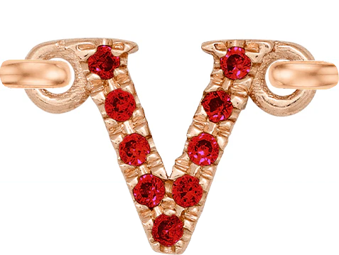 Rose Gold, Ruby Letter - Image 24