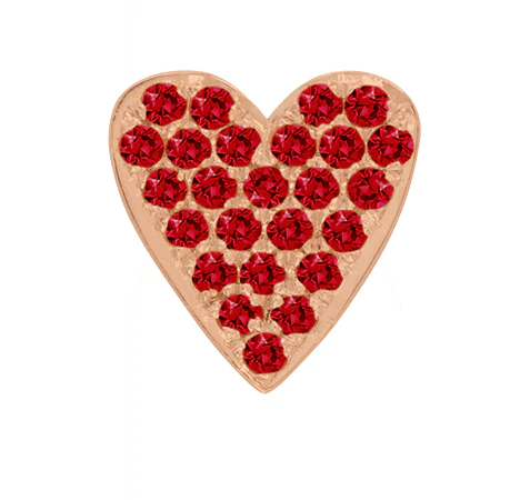 Rose Gold, Ruby Charm Bead - Image 5