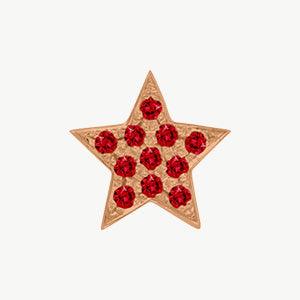 Rose Gold, Ruby Charm Bead - Image 6