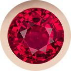 Rose Gold, Ruby Letter Bead - Image 2