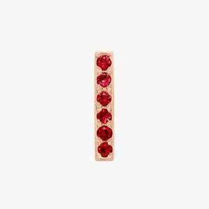 Rose Gold, Ruby Letter Bead - Image 37