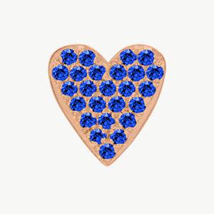 Rose Gold, Blue Sapphire Charm Bead - Image 8