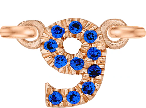 Rose Gold, Blue Sapphire Number - Image 14