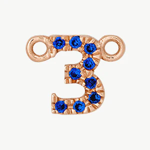 Rose Gold, Blue Sapphire Number - Image 16
