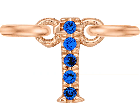 Rose Gold, Blue Sapphire Number - Image 4