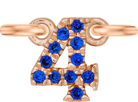 Rose Gold, Blue Sapphire Number - Image 7