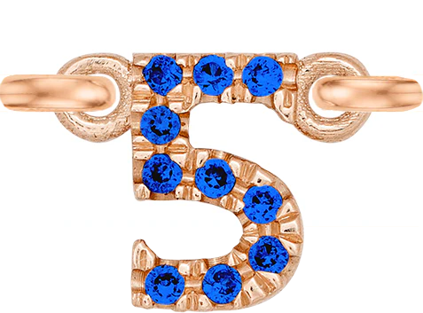 Rose Gold, Blue Sapphire Number - Image 8