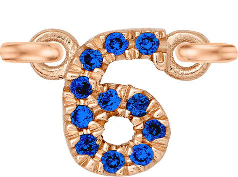 Rose Gold, Blue Sapphire Number - Image 9