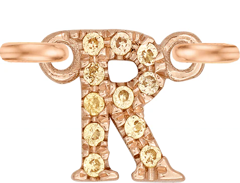 Rose Gold, Yellow Sapphire Letter - Image 20