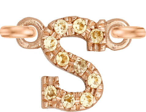 Rose Gold, Yellow Sapphire Letter - Image 21