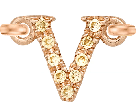 Rose Gold, Yellow Sapphire Letter - Image 24