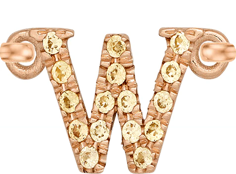 Rose Gold, Yellow Sapphire Letter - Image 25