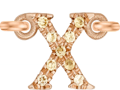 Rose Gold, Yellow Sapphire Letter - Image 26