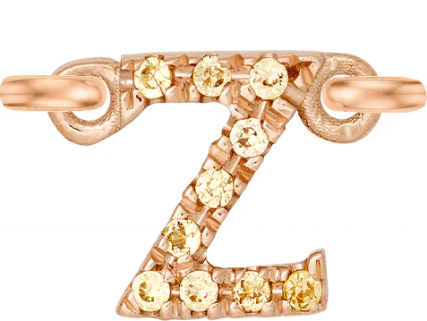 Rose Gold, Yellow Sapphire Letter - Image 28