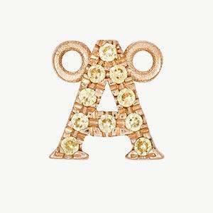 Rose Gold, Yellow Sapphire Letter - Image 29