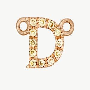 Rose Gold, Yellow Sapphire Letter - Image 32