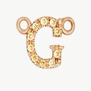 Rose Gold, Yellow Sapphire Letter - Image 35