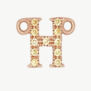 Rose Gold, Yellow Sapphire Letter - Image 36