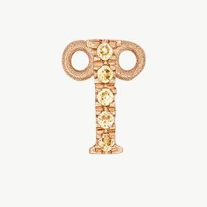 Rose Gold, Yellow Sapphire Letter - Image 37