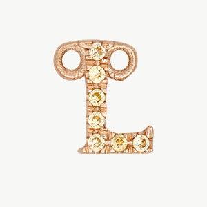 Rose Gold, Yellow Sapphire Letter - Image 40