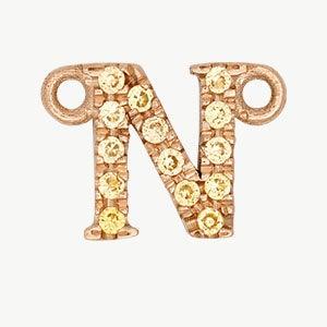 Rose Gold, Yellow Sapphire Letter - Image 42